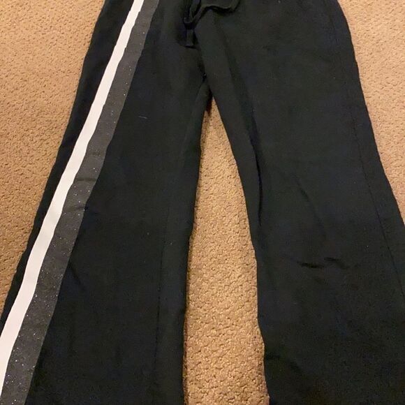 Studio Collection by David Lerner Black Joggers with Side Stripes Size L - Picture 4 of 6